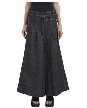 Junya Watanabe Wide Jeans - Negro