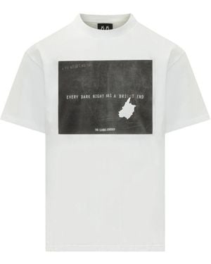 44 Label Group Tops ,Wit ,Katoen Standard Tee - Grijs