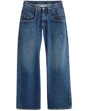 Maison Margiela Stone Bleached Denim Jeans - Blau