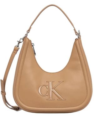 Calvin Klein Shoulder Bags - Natural