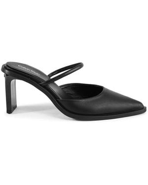 Calvin Klein Heeled Mules - Black