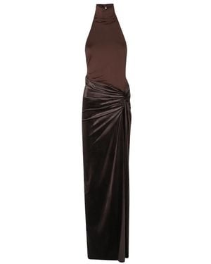 ANDAMANE Kleedjes ,Bruin ,Polyester Jessie Maxi Jurk