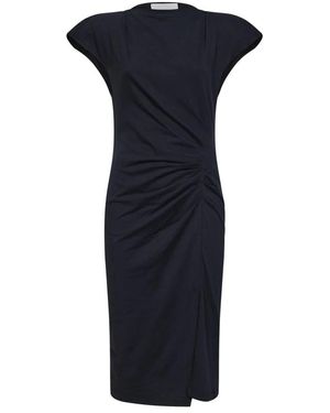 Isabel Marant Kleedjes ,Zwart ,Midi Kleedjes - Blauw