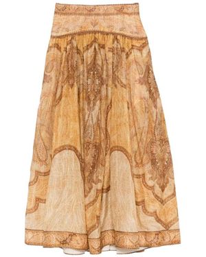Zimmermann Midi Skirts - Neutro