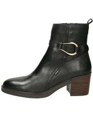 Fluchos Schoenen ,Zwart ,Leer Aroma Enkellaars