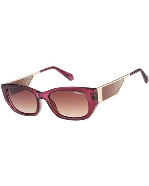 Superdry Narrow Rectangular Zonnebrillen - Roze