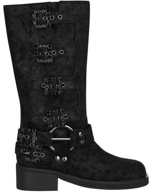 Alma En Pena. High Boots - Black
