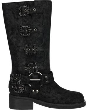 Alma En Pena. High Boots - Black