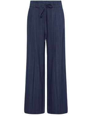 Ichi Broeken ,Blauw ,Katoen Kate Pinelle Wijde Broek