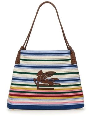 Etro Tassen ,Veelkleurig ,Schoudertas - Blauw