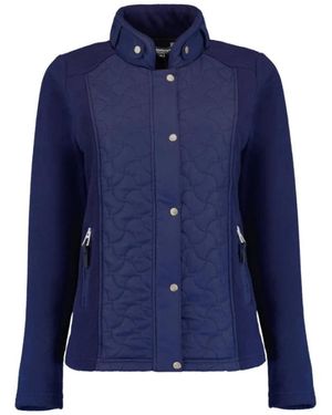 Bloomings Mock Neck Fleece Jacket - Blauw