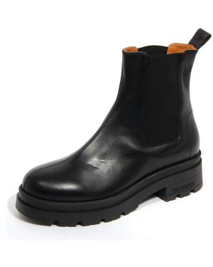 Trussardi Beatles Lederstiefel Made - Schwarz