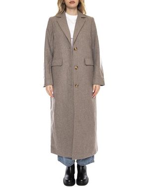 Minimum Single-Breasted Coats - Marron