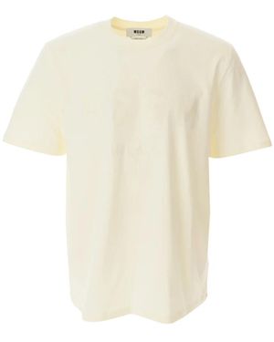 MSGM T-Shirts - Natural