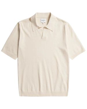 Norse Projects V-Neck Knitwear - Natural