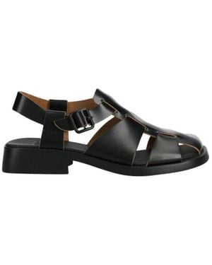 Camper Flat Sandals - Negro