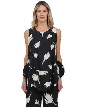MEIMEIJ Sleeveless Tops - Black