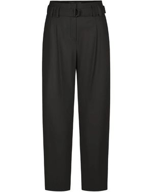 RAFFAELLO ROSSI Hochtaillierte Hose Mit Gürtel - Schwarz