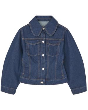 By Malene Birger Jassen ,Blauw ,Denim Villies Denim Jacket