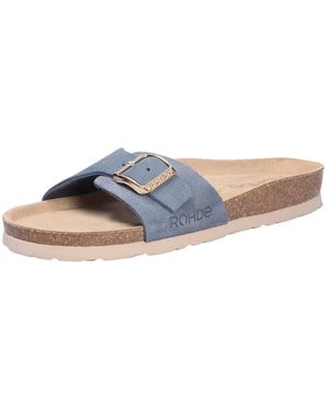 Rohde Bequeme Damen Pantolette - Blau