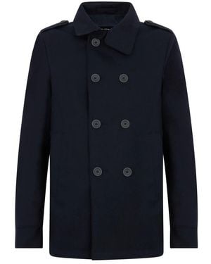 Herno Double-Breasted Jacket - Blau