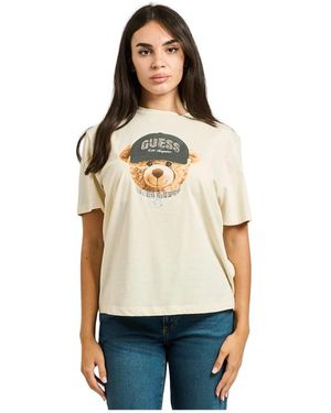Guess T-Shirts Und Poloshirts Weiß