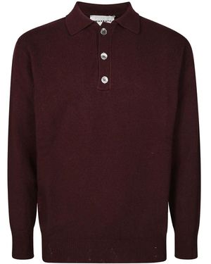 Amaranto Polo Kragen Shirt - Rot
