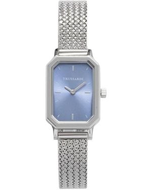 Trussardi Accessoires ,Grijs ,T-Brera Horloge - Blauw