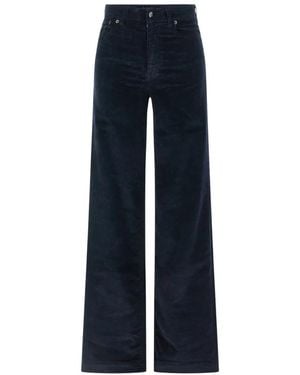 Lois Broeken ,Blauw ,Wide Broeken