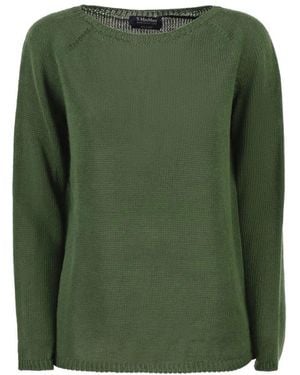 Max Mara Truien & Vesten ,Groen ,Round-Neck Truien