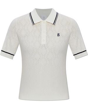 Bogner Tops ,Wit ,Leer Mandy Polo - Grijs