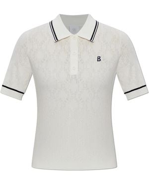 Bogner Tops ,Wit ,Leer Mandy Polo - Grijs