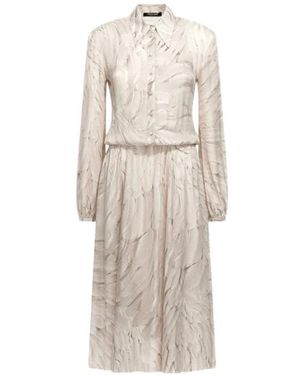 Roberto Cavalli Midi Dresses - Natural