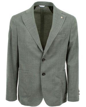 Manuel Ritz Herrenjacke Klassischer Stil - Grün
