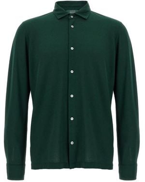 Zanone Casual Shirts - Green