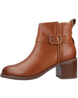 Clarks Heeled Boots - Marrón