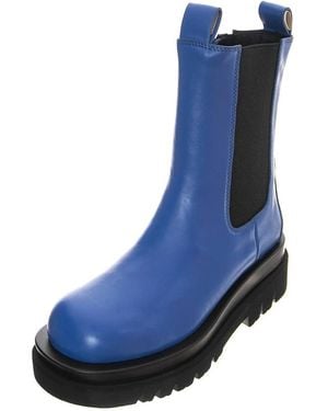 Jeffrey Campbell Schoenen ,Blauw ,Leer Stivaletti Profilo Alla Caviglia
