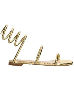 Lola Cruz Flat Sandals - Metallizzato