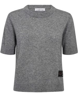 Haute L'Amitié Round-Neck Knitwear - Gris