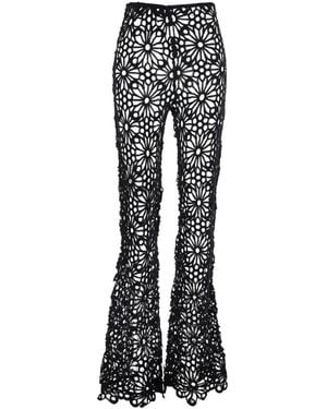 Norma Kamali Wide Trousers - Noir