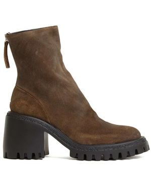 Halmanera Heeled Boots - Brown