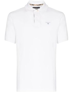 Barbour Cotton-Piqué Polo - Wit