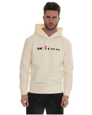 Kiton Hoodies - Natural