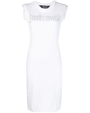Just Cavalli Short Dresses - White