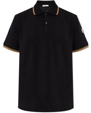 Moncler Polo Shirts - Black