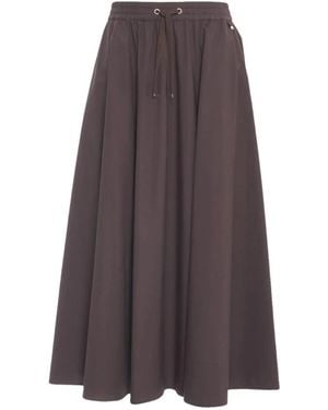 Herno Maxi Rok - Bruin