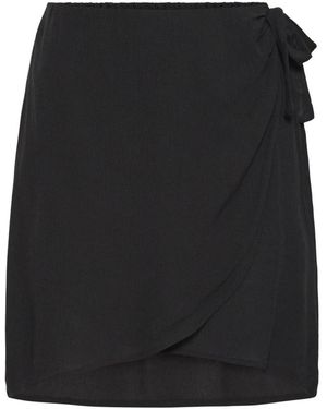 Ichi Short Skirts - Negro