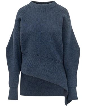 Givenchy Lange Trui Met Ronde Hals - Blauw
