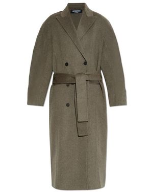 Jacquemus Le Manteau D'Homme Curvio - Groen