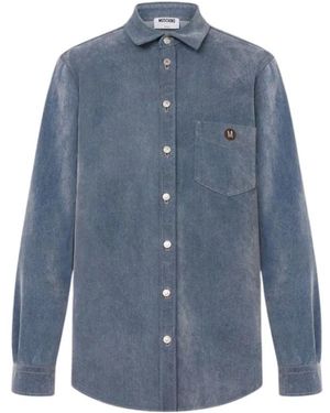 Chemise Moschino Homme - Taille L/XL, Noire, Col Classique, Neuf Sans étiquettes